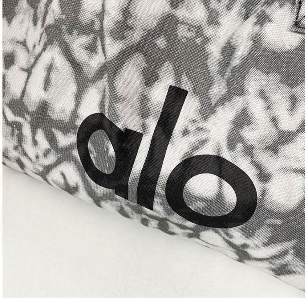 πALO Yoga Grey Tie-Dye Iconic Shopper Tote Gym Bag - Picture 2 of 3